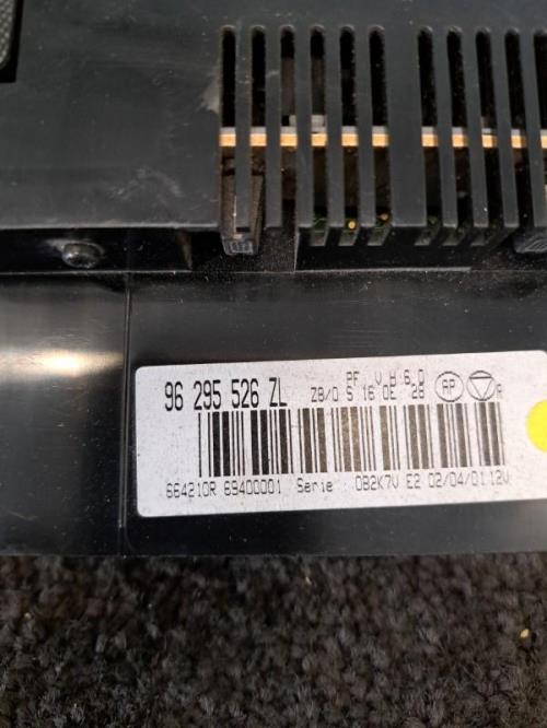 Image Commande chauffage - PEUGEOT 607