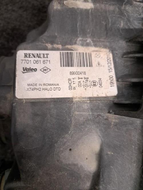 Image Optique avant principal droit (feux)(phare) - RENAULT LAGUNA 2