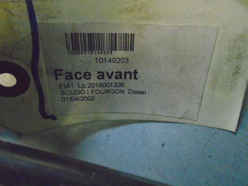 Face avant FIAT SCUDO 1 PHASE 1 Diesel - 1