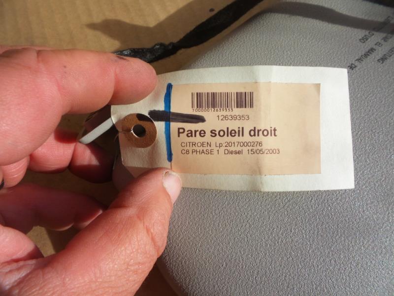 Pare soleil droit CITROEN C8 Diesel - 1