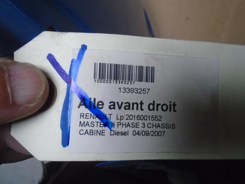 Aile avant droit RENAULT MASTER 2 PHASE 2 Diesel - 1