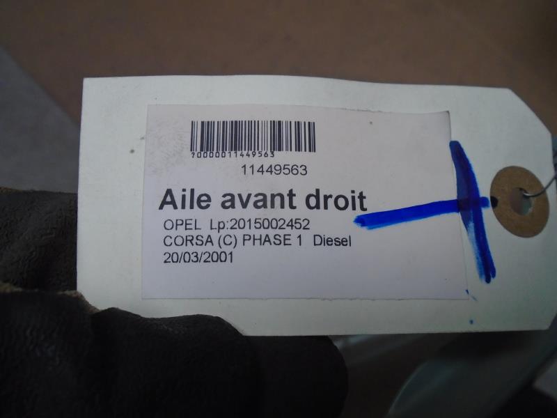 Aile avant droit OPEL CORSA C PHASE 1 Diesel - 1