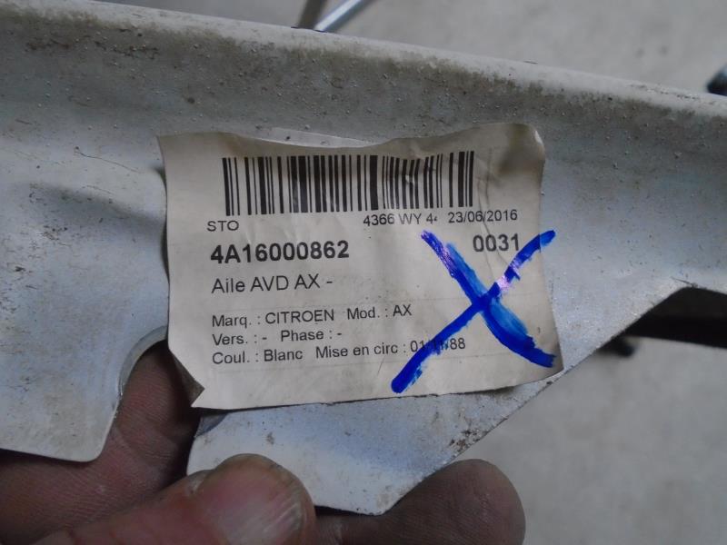 Aile avant droit CITROEN AX PHASE 1 Essence - 1