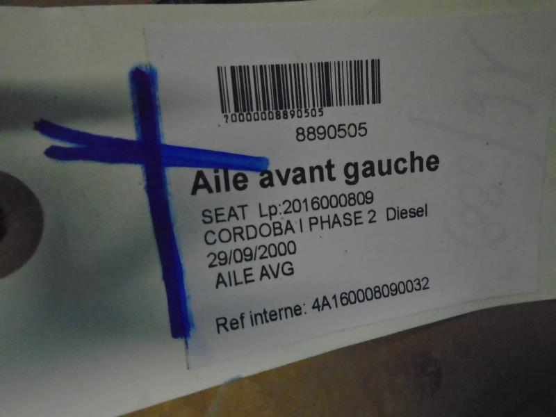 Aile avant gauche SEAT CORDOBA 1 PHASE 2 COUPE Diesel - 1