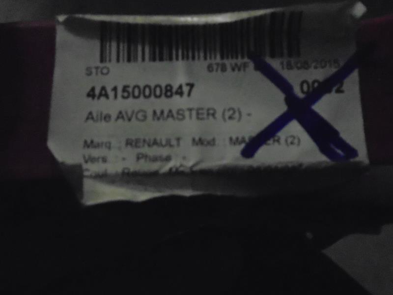 Aile avant gauche RENAULT MASTER 2 PHASE 1 Diesel - 1
