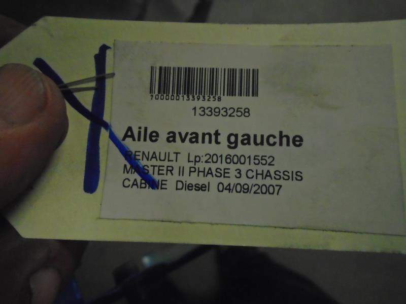 Aile avant gauche RENAULT MASTER 2 PHASE 2 Diesel - 1