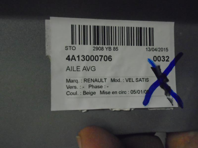 Aile avant gauche RENAULT VEL SATIS PHASE 1 Diesel - 1