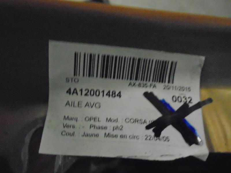 Aile avant gauche OPEL CORSA C PHASE 2 Essence - 1