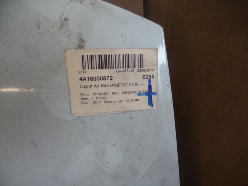 Capot RENAULT SCENIC 1 PHASE 1 Diesel - 1
