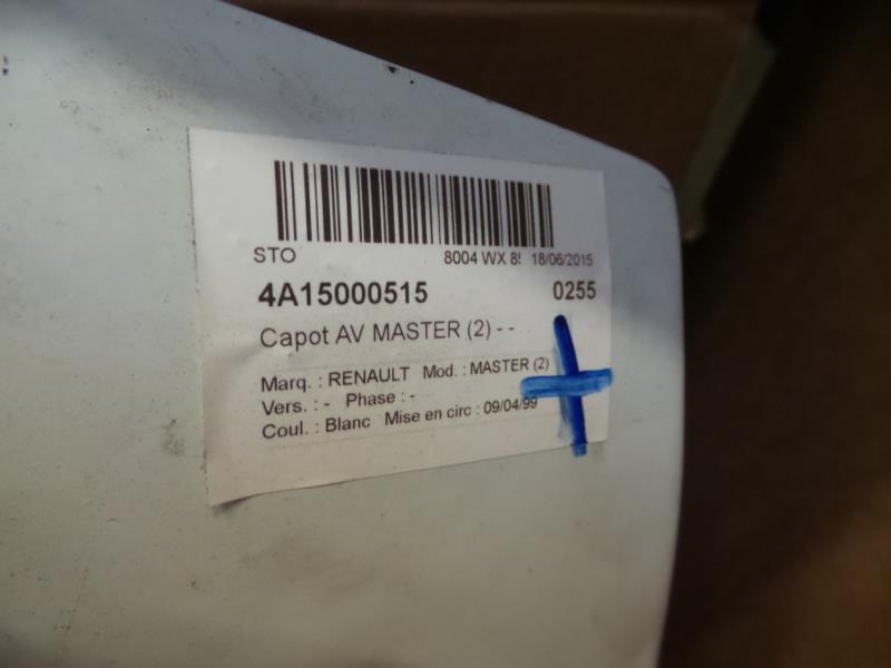 Capot RENAULT MASTER 2 PHASE 1 Diesel - 1