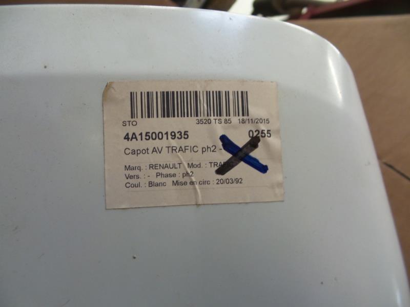 Capot RENAULT TRAFIC 1 PHASE 2 Diesel - 1
