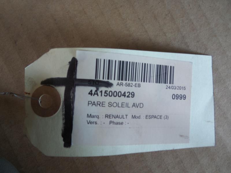Pare soleil droit RENAULT ESPACE 3 Diesel - 1