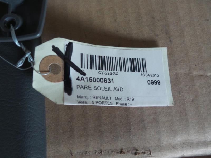 Pare soleil droit RENAULT R19 PHASE 1 Essence - 1