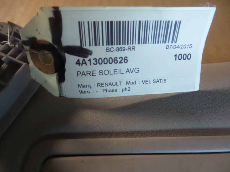 Pare soleil gauche RENAULT VEL SATIS PHASE 2 Diesel - 1