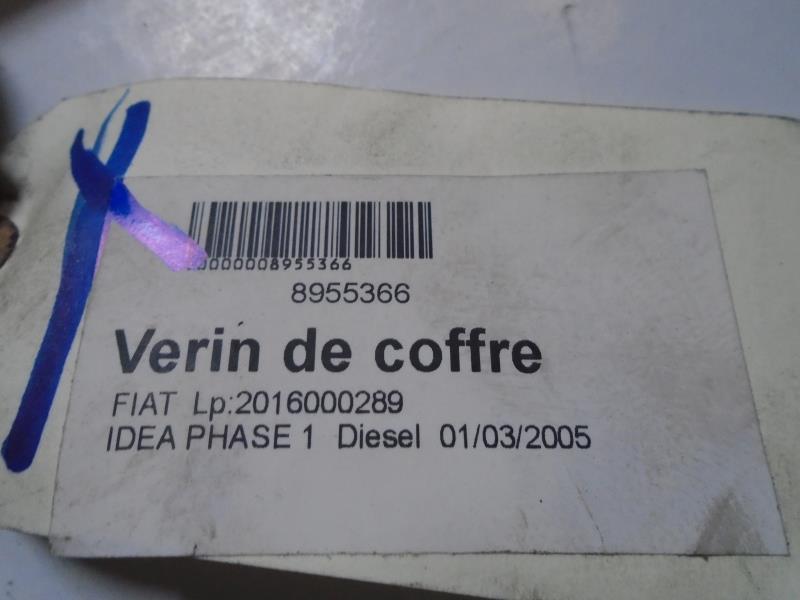 Verin de coffre FIAT IDEA PHASE 1 Diesel - 1