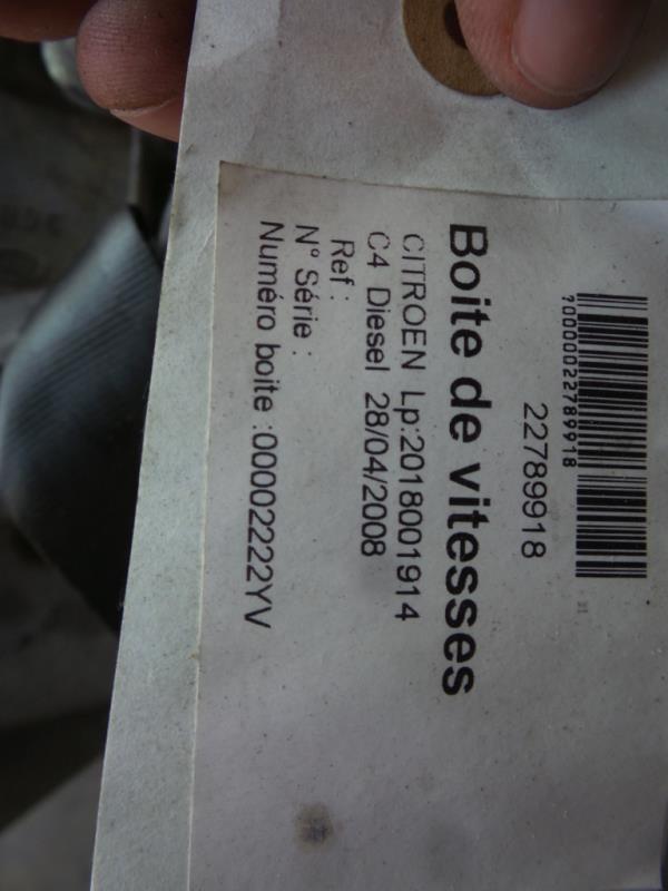 Boite de vitesses CITROEN C4 1 PHASE 1 Diesel - 1