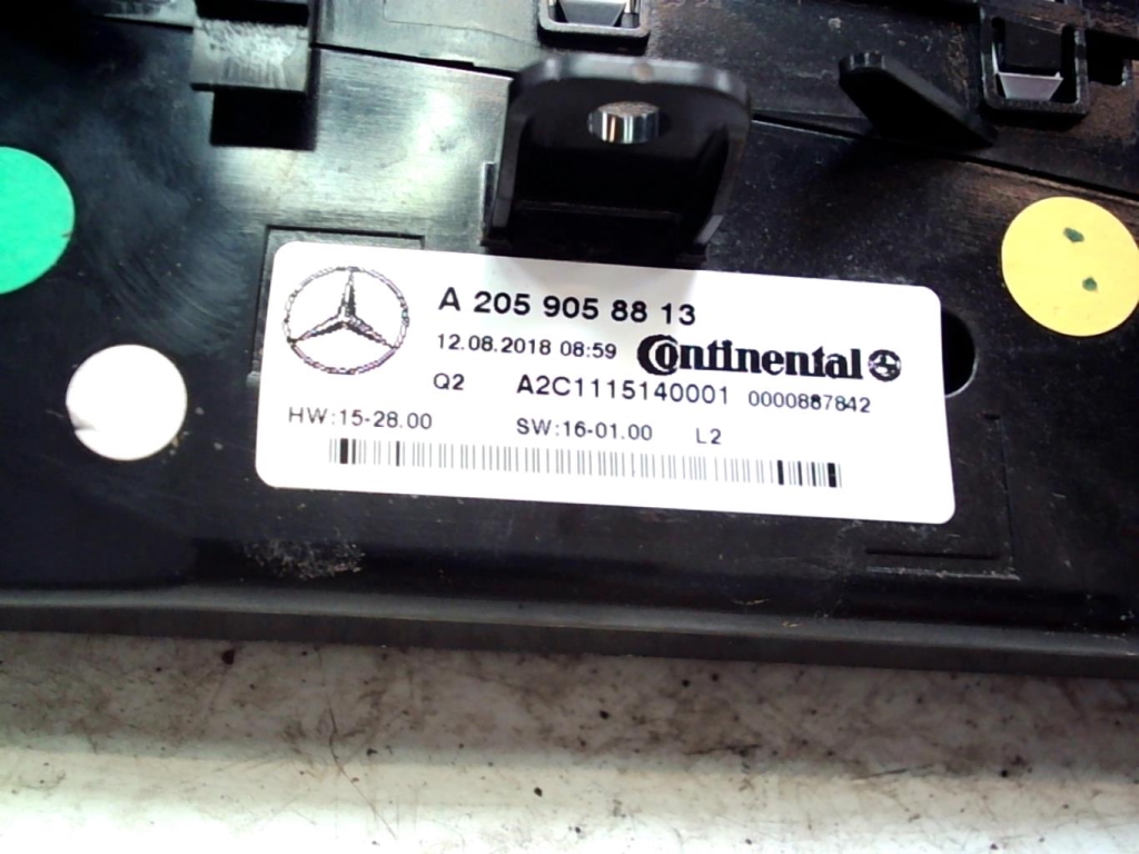Commande chauffage MERCEDES CLASSE C 205 PHASE 2 BREAK Diesel - 1