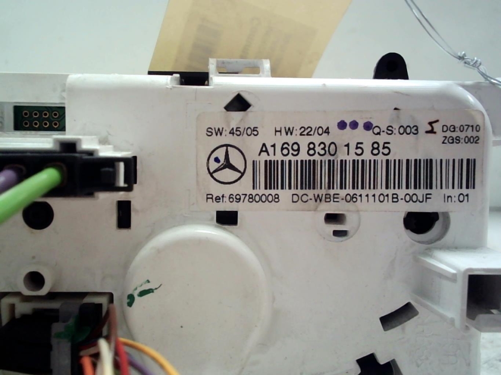 Commande chauffage MERCEDES CLASSE A 169 PHASE 1 Diesel - 1