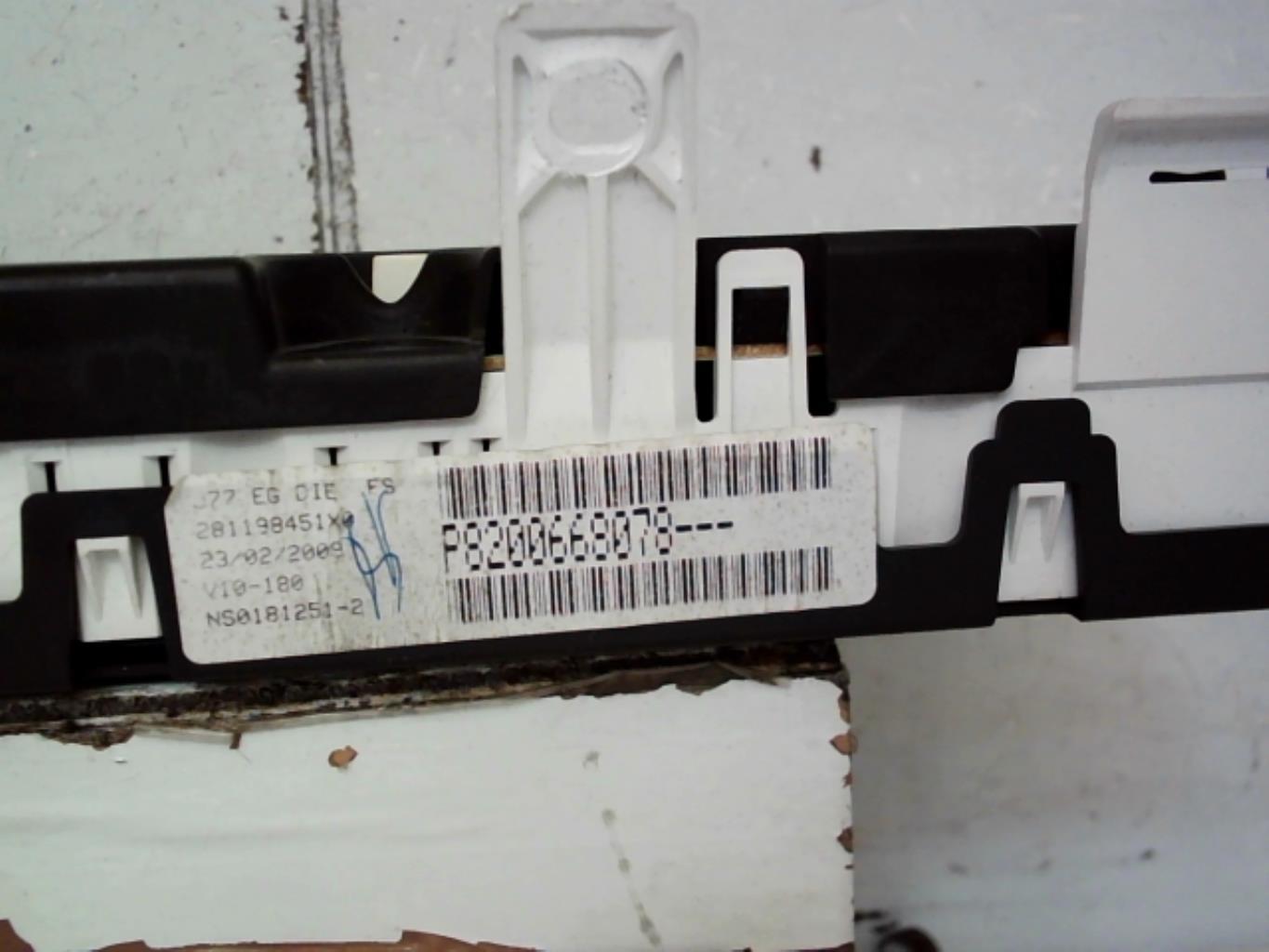 Compteur RENAULT MODUS PHASE 2 Diesel - 1