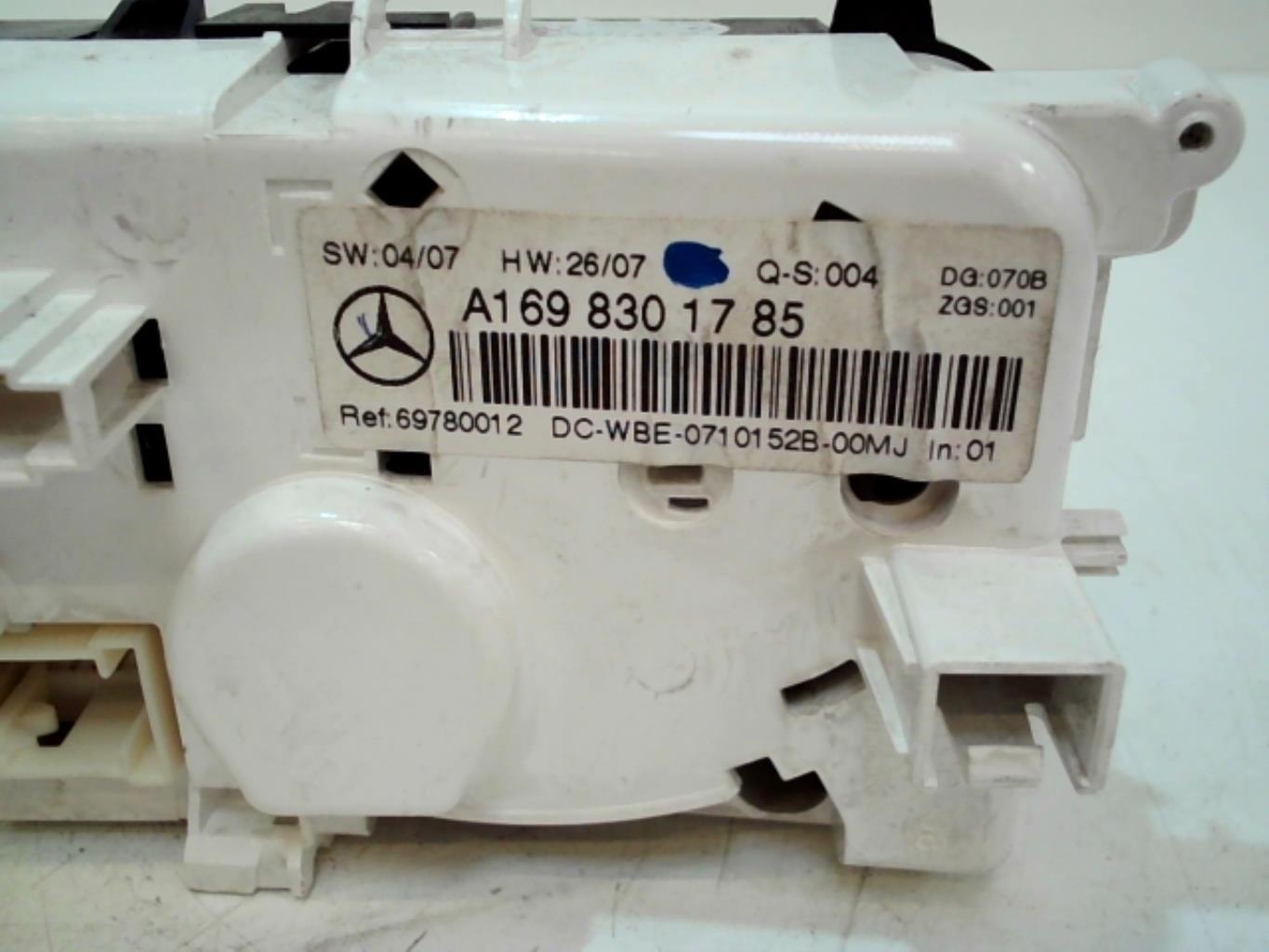 Commande chauffage MERCEDES CLASSE B 245 PHASE 1 Diesel - 1
