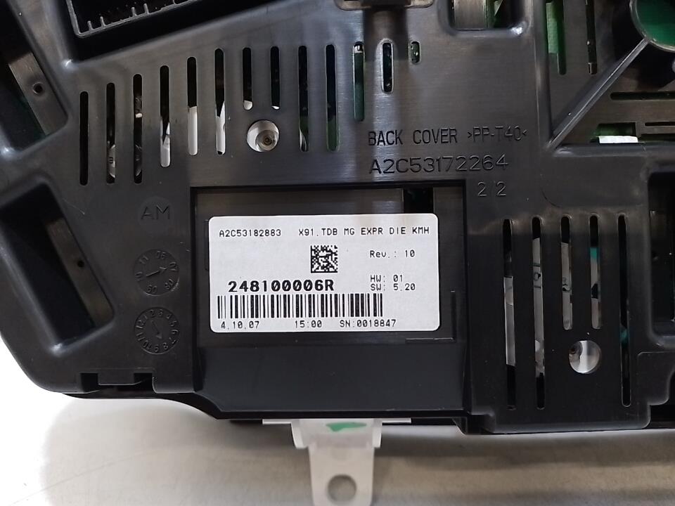 Compteur RENAULT LAGUNA 3 PHASE 1 BREAK Diesel - 1