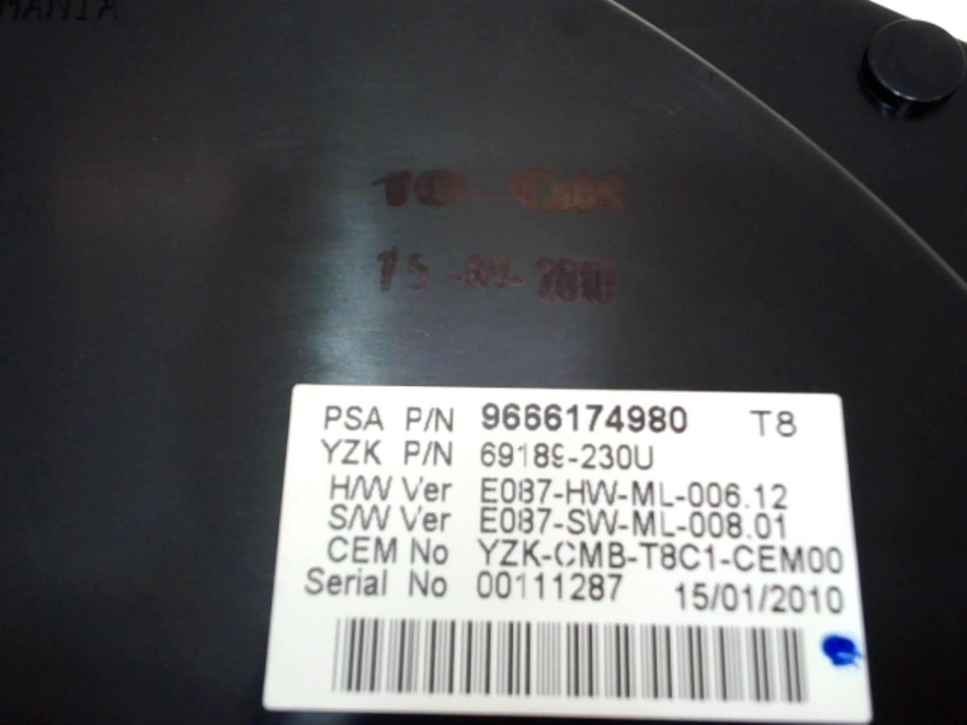 Compteur PEUGEOT 5008 1 PHASE 1 Diesel - 1