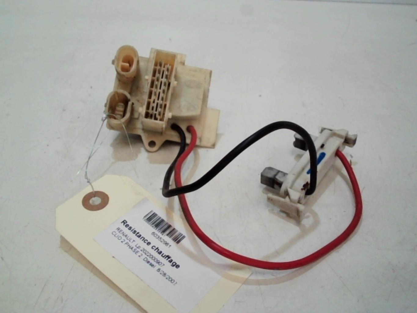 Resistance chauffage RENAULT CLIO 2 PHASE 2 Diesel - 1