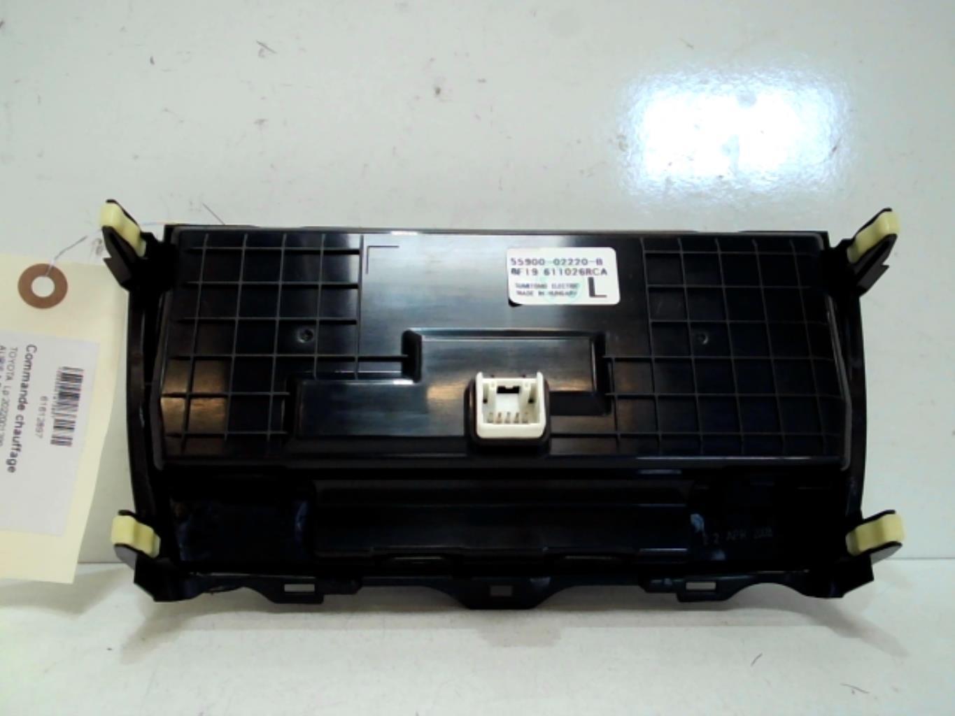 Commande chauffage TOYOTA AURIS 1 PHASE 1 Diesel - 1