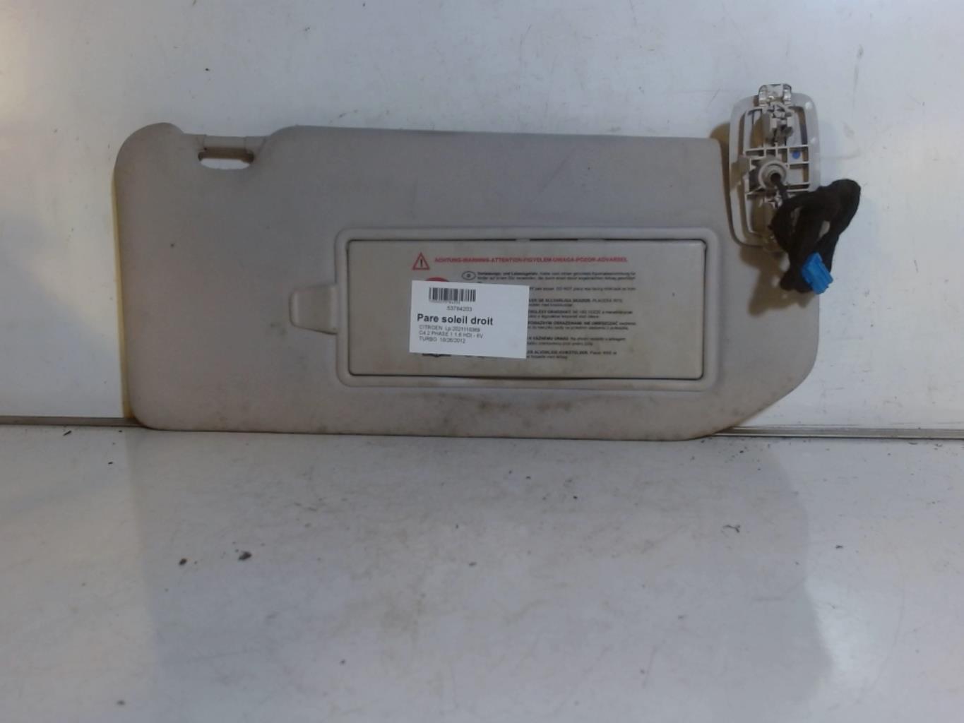 Visiera parasole destra CITROEN C4 2 PHASE 1 Diésel - 1