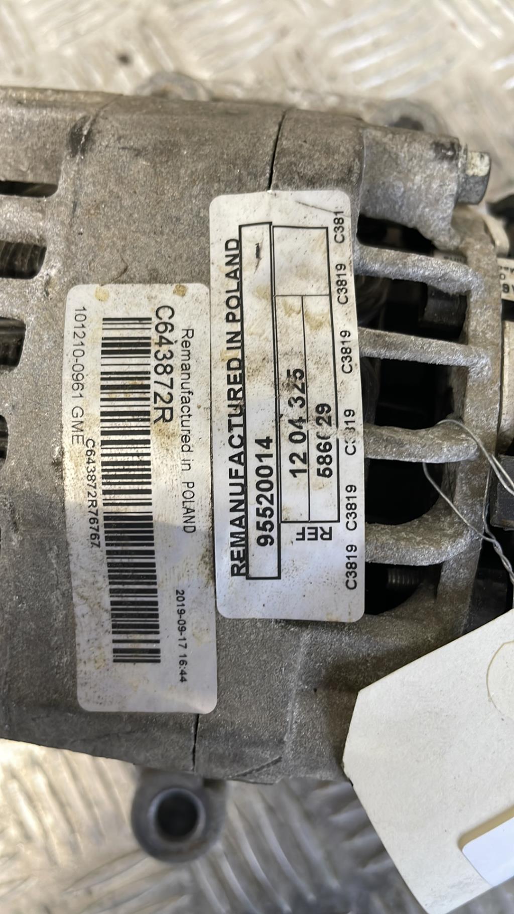 Alternatore OPEL MERIVA B PHASE 1 Diésel - 1