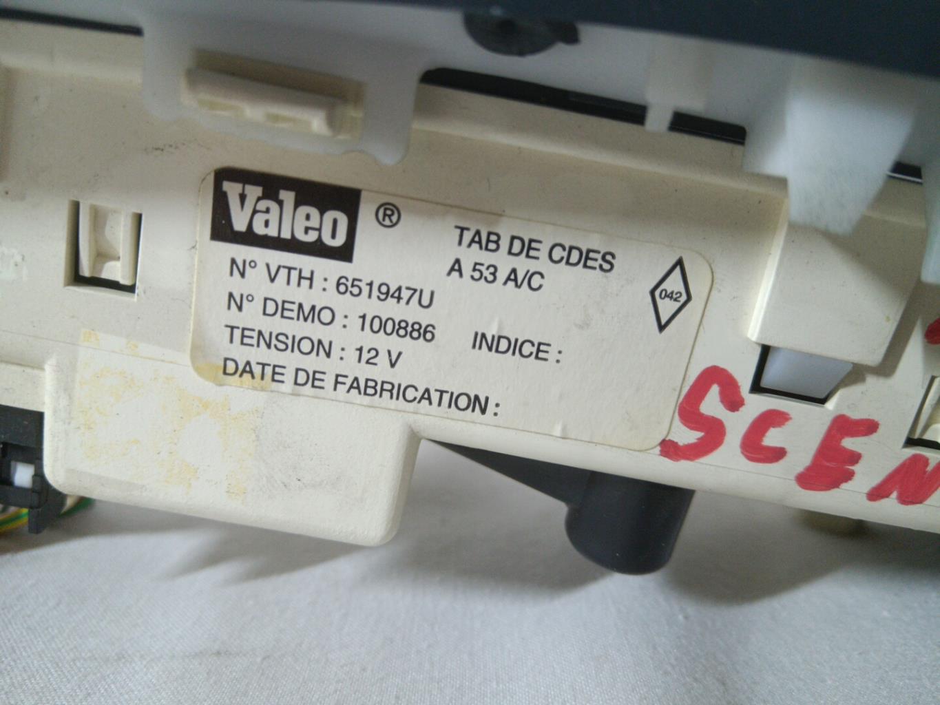Commande chauffage RENAULT SCENIC 1 PHASE 1  - 1