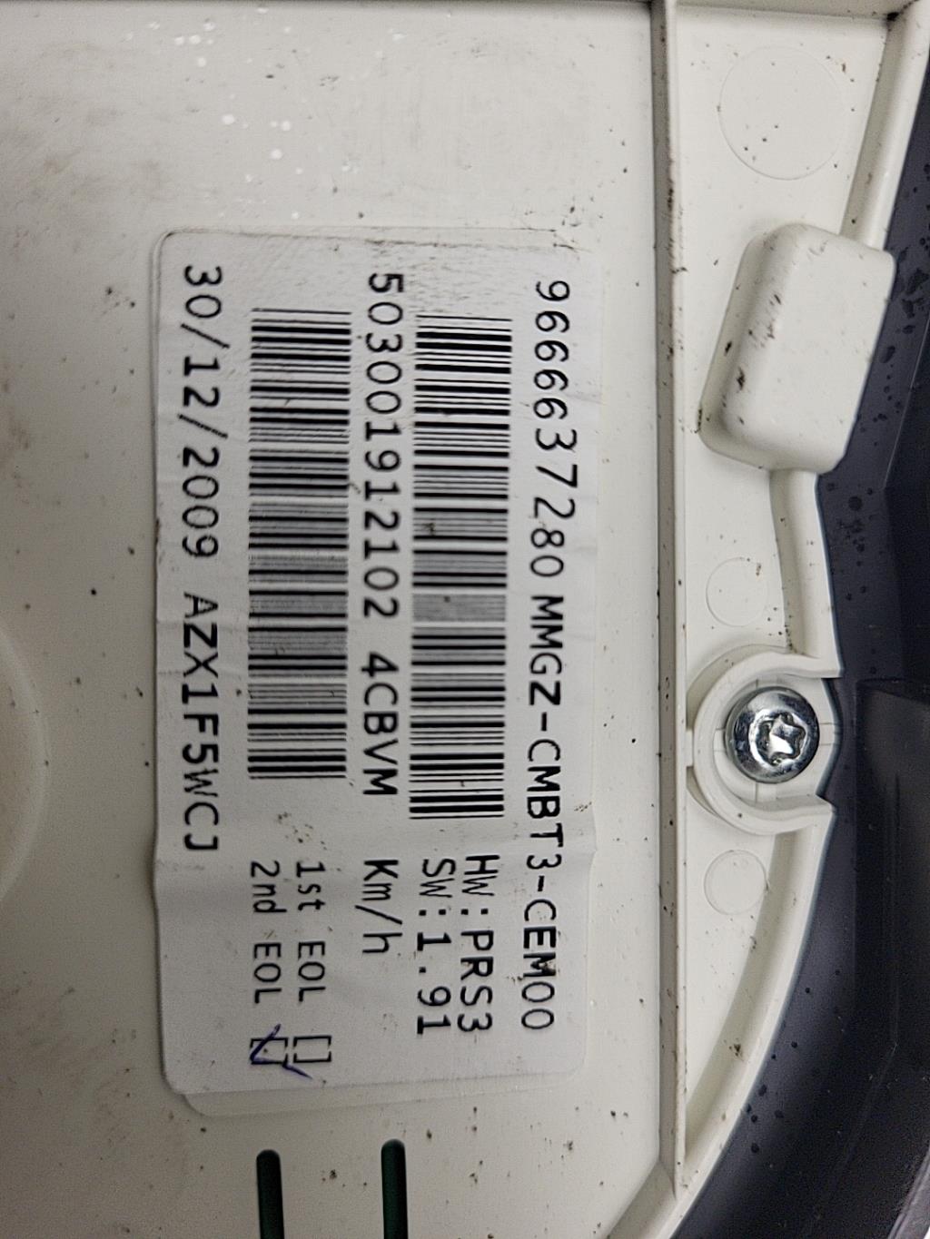 Compteur PEUGEOT 206+ Diesel - 1