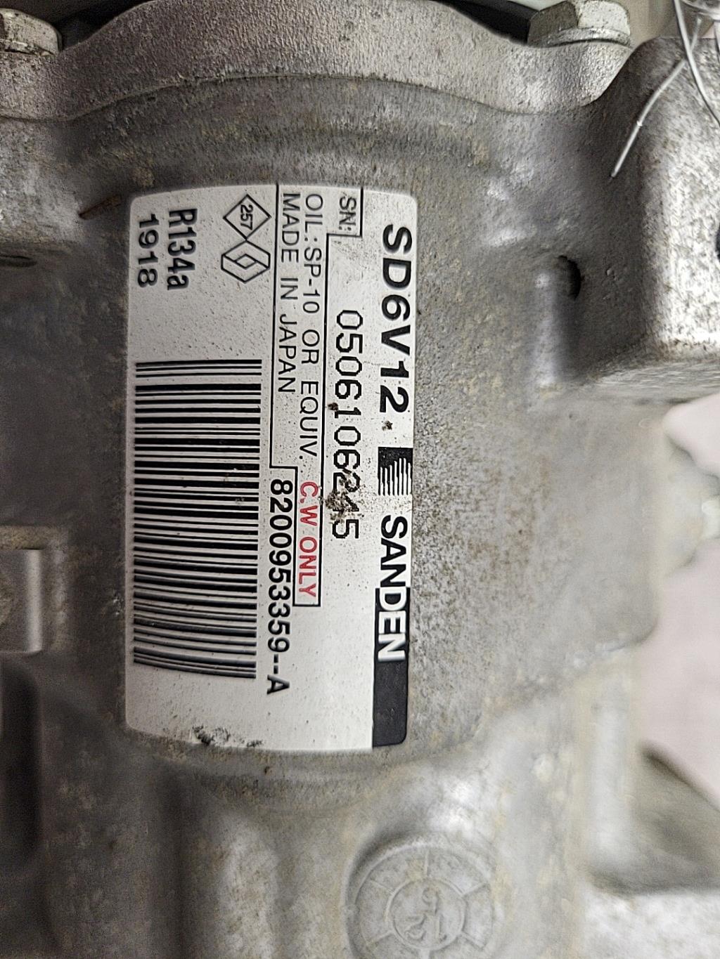 Compresseur clim RENAULT MODUS PHASE 2 Diesel - 1