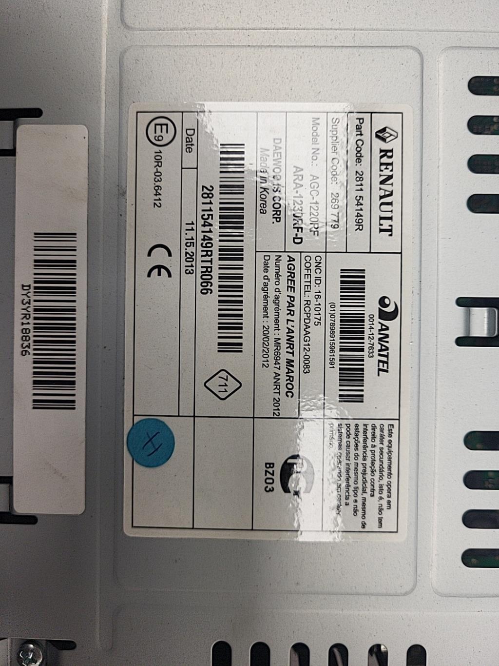 Autoradio d'origine RENAULT CLIO 4 PHASE 1 Diesel - 1