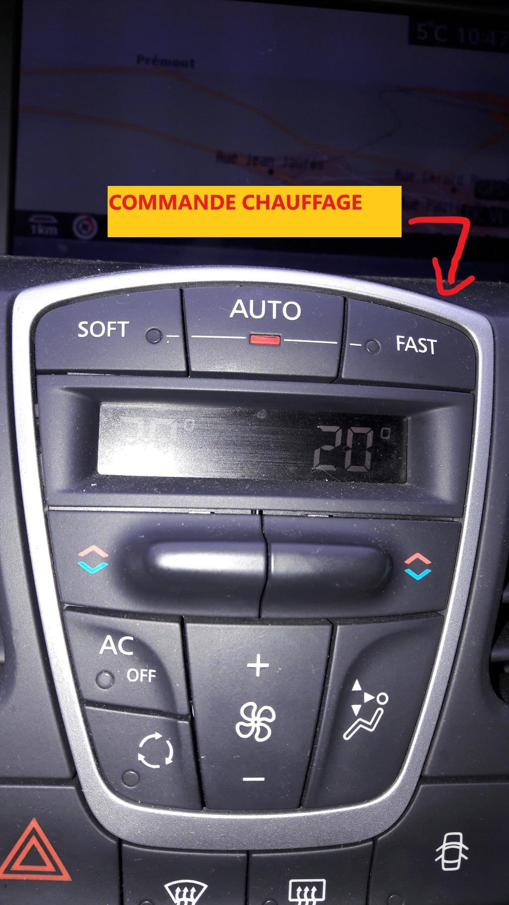 Commande chauffage RENAULT LAGUNA 3 PHASE 1 Diesel - 1