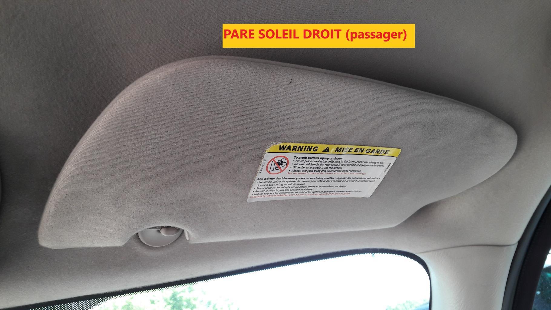Pare soleil droit CHRYSLER PT CRUISER PHASE 1 BREAK Diesel - 1