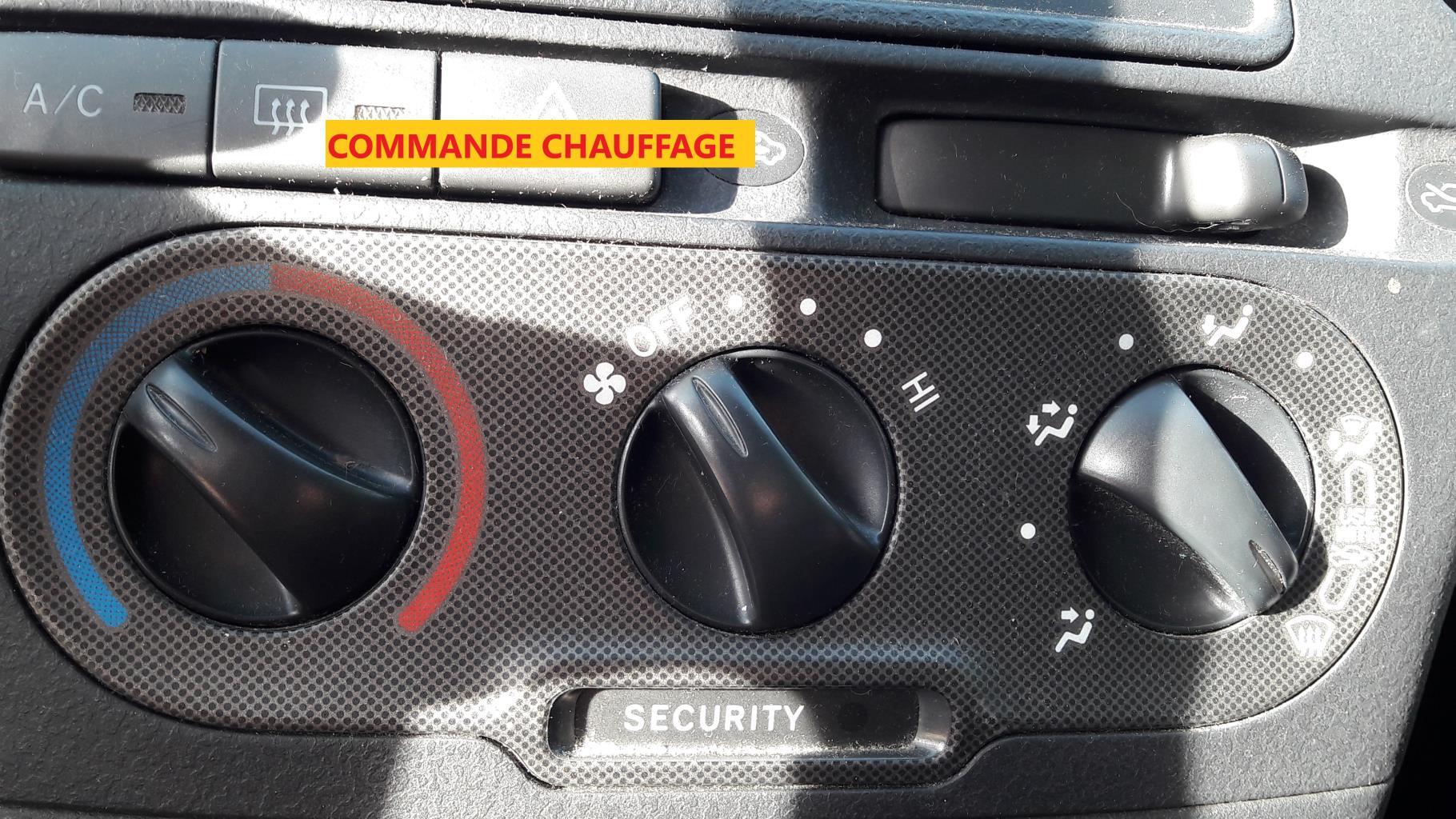 Commande chauffage TOYOTA YARIS 1 PHASE 2 Essence - 1