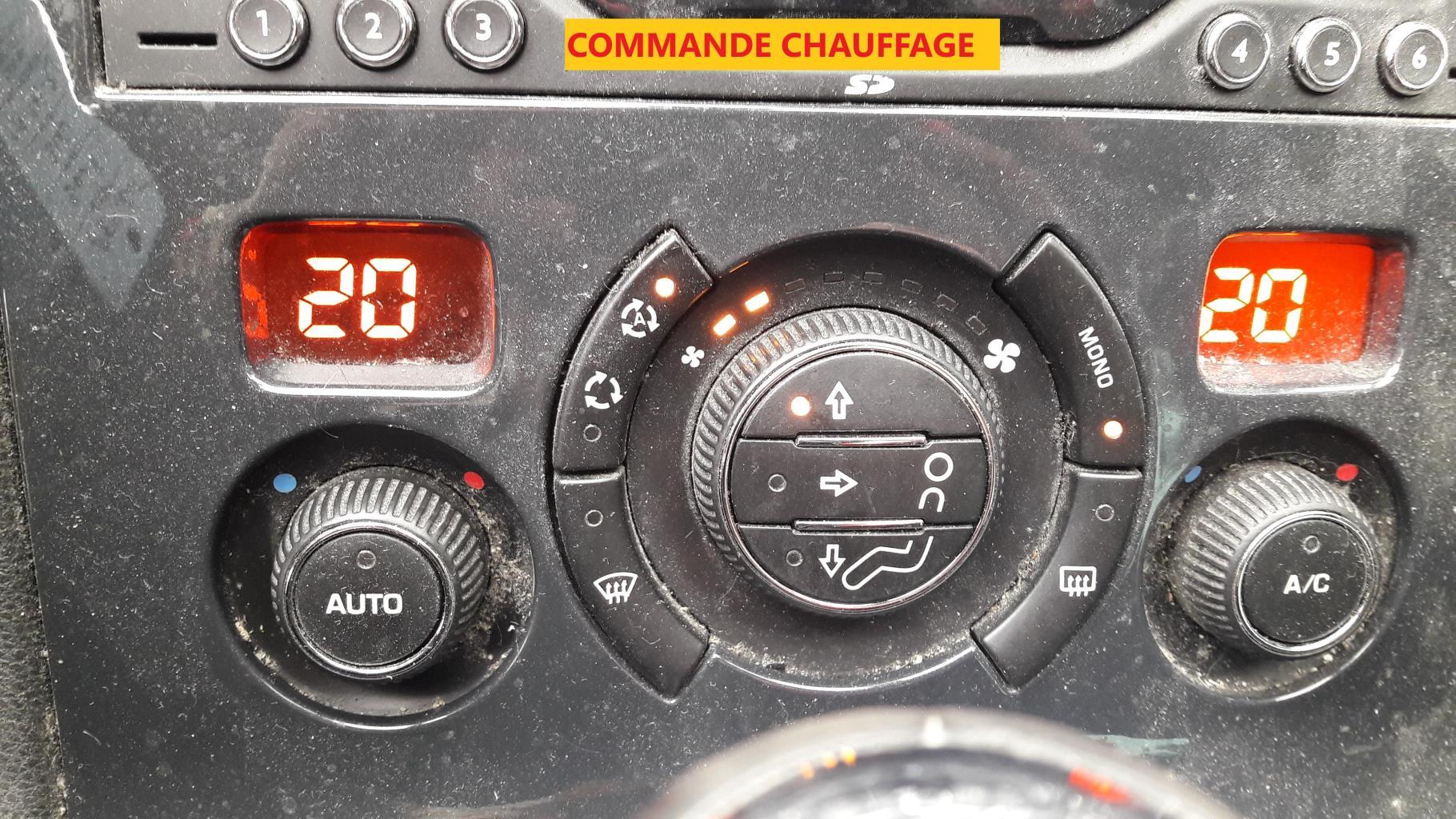 Commande chauffage PEUGEOT 3008 1 PHASE 1 Diesel - 1