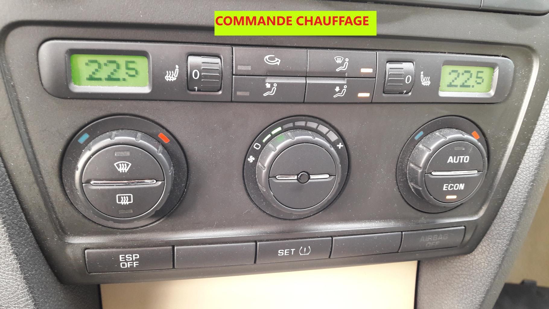 Commande chauffage SKODA OCTAVIA 2 PHASE 2 Diesel - 1