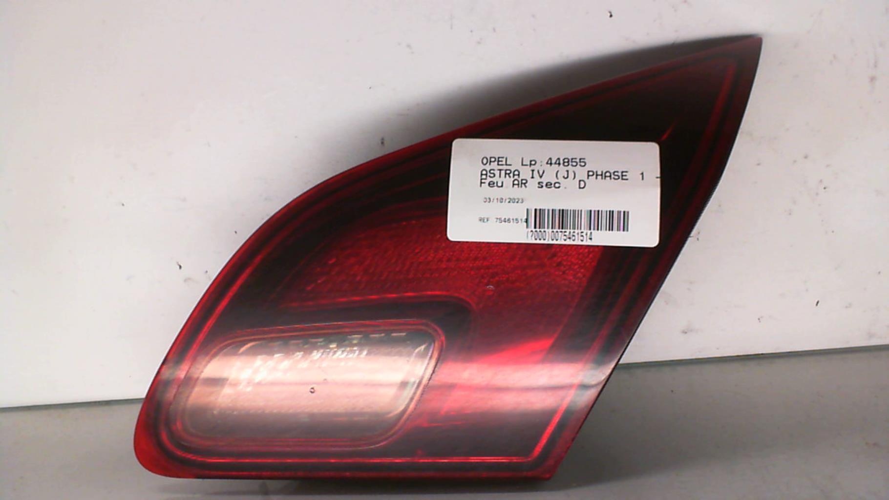 Feu arriere secondaire droit (feux) OPEL ASTRA J PHASE 1 Diesel - 1