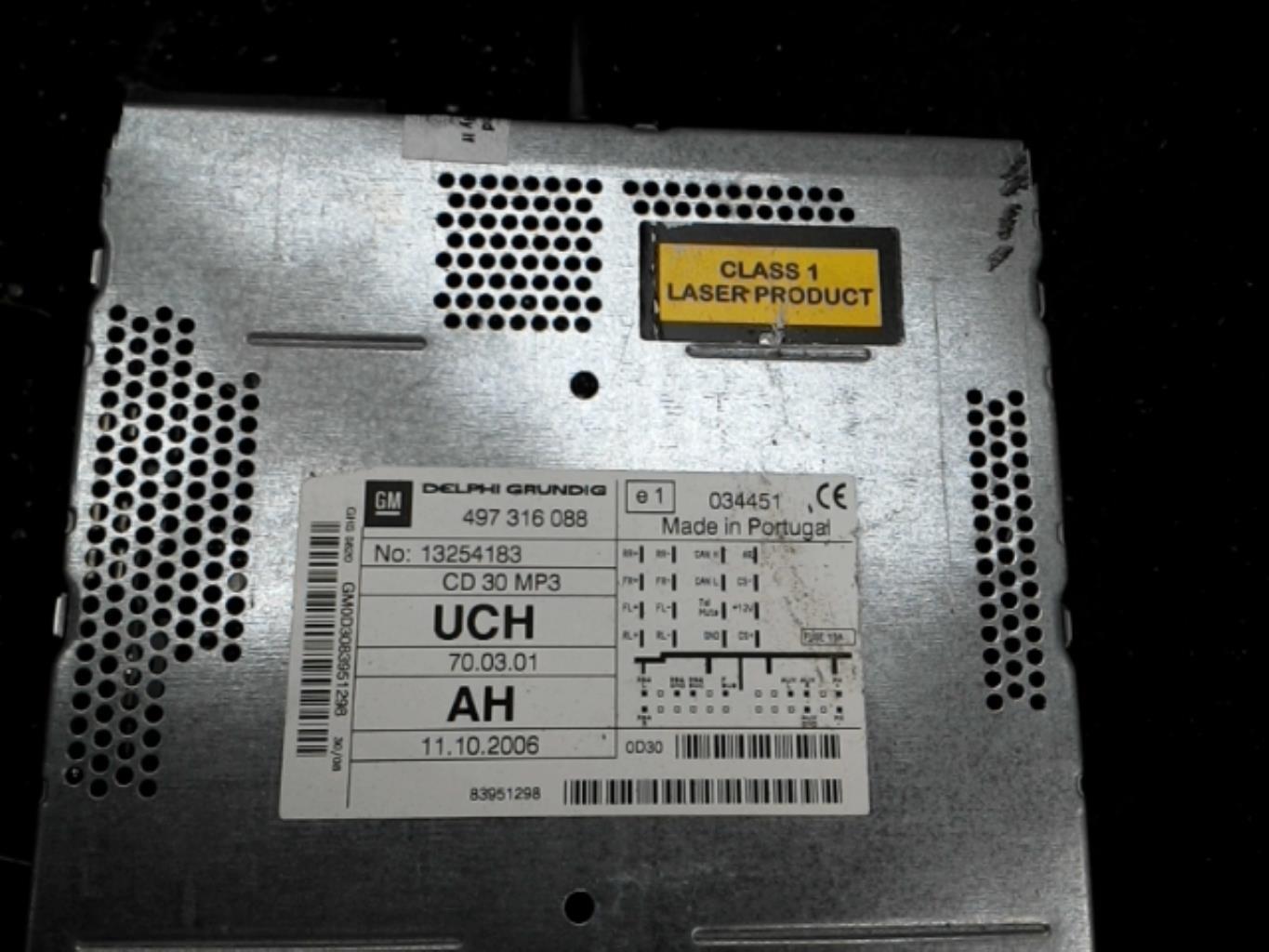 Autoradio d'origine OPEL CORSA D PHASE 1  - 1