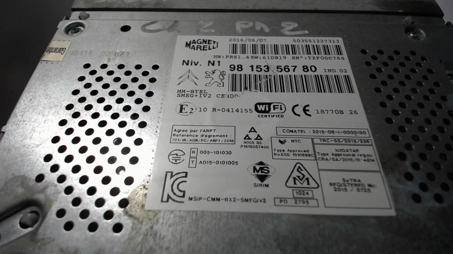 Autoradio d'origine CITROEN C4 2 PHASE 1 Diesel - 1