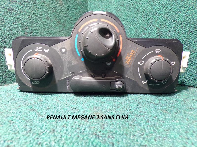 Commande chauffage RENAULT MEGANE 2 PHASE 1  - 1