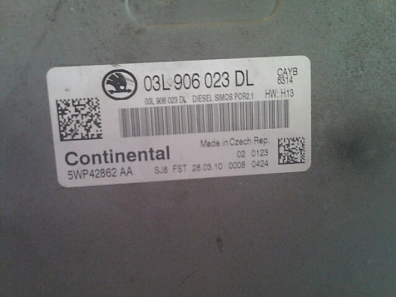 Centralina motore SKODA FABIA 2 PHASE 2 Diésel - 1