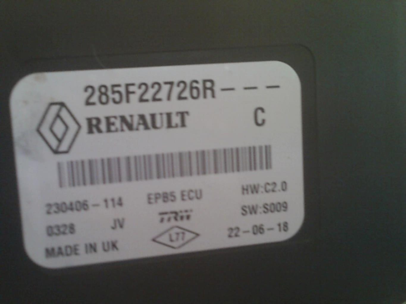 Module électronique RENAULT SCENIC 4  - 1