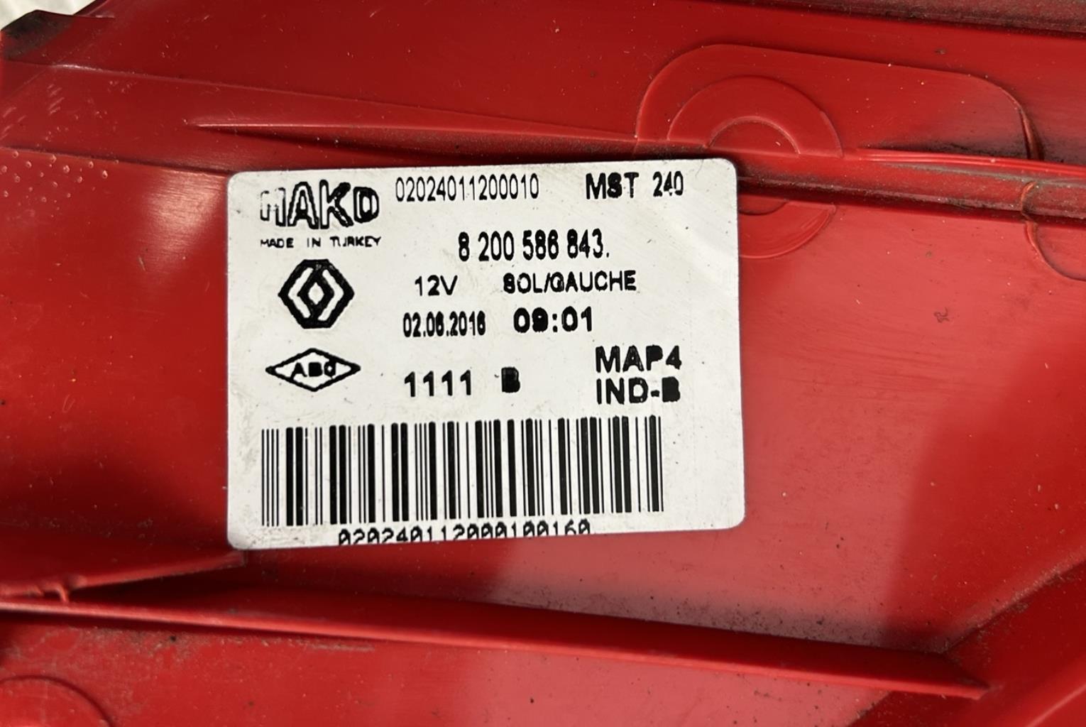 Fanale posteriore principale sinistro (luci) RENAULT CLIO 3 PHASE 2 Diésel - 1