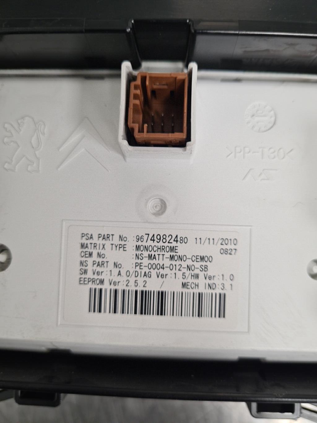 Compteur PEUGEOT 3008 1 PHASE 1 Diesel - 1