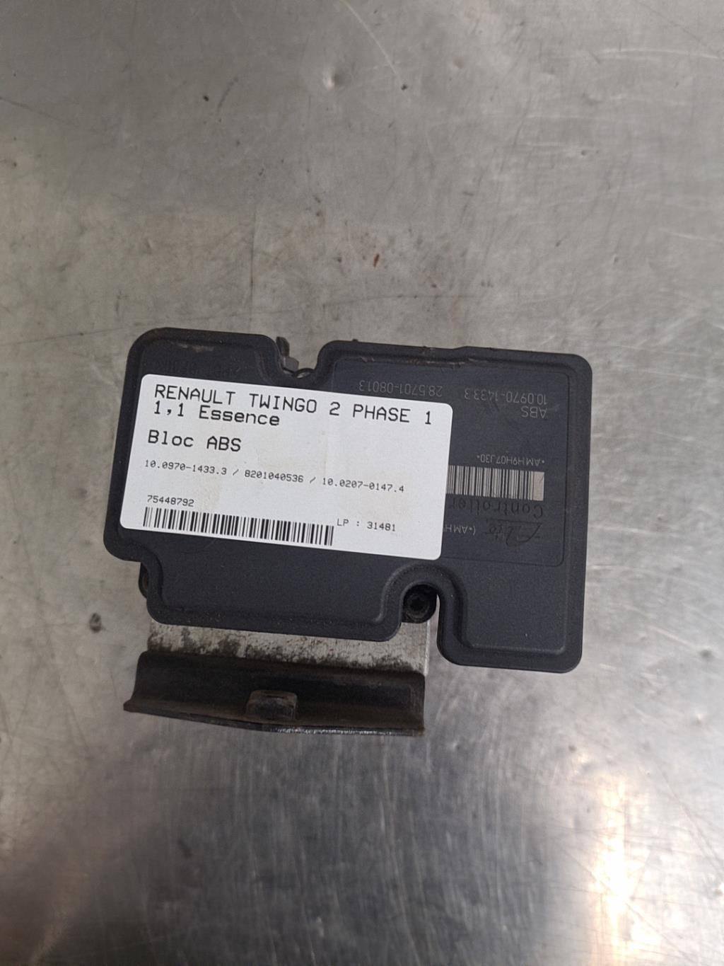 Bloc ABS (freins anti-blocage) RENAULT TWINGO 2 PHASE 1 Essence - 1