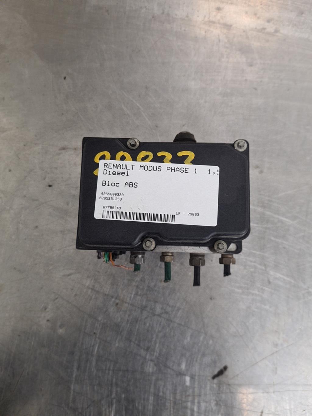 Bloc ABS (freins anti-blocage) RENAULT MODUS PHASE 1 Diesel - 1