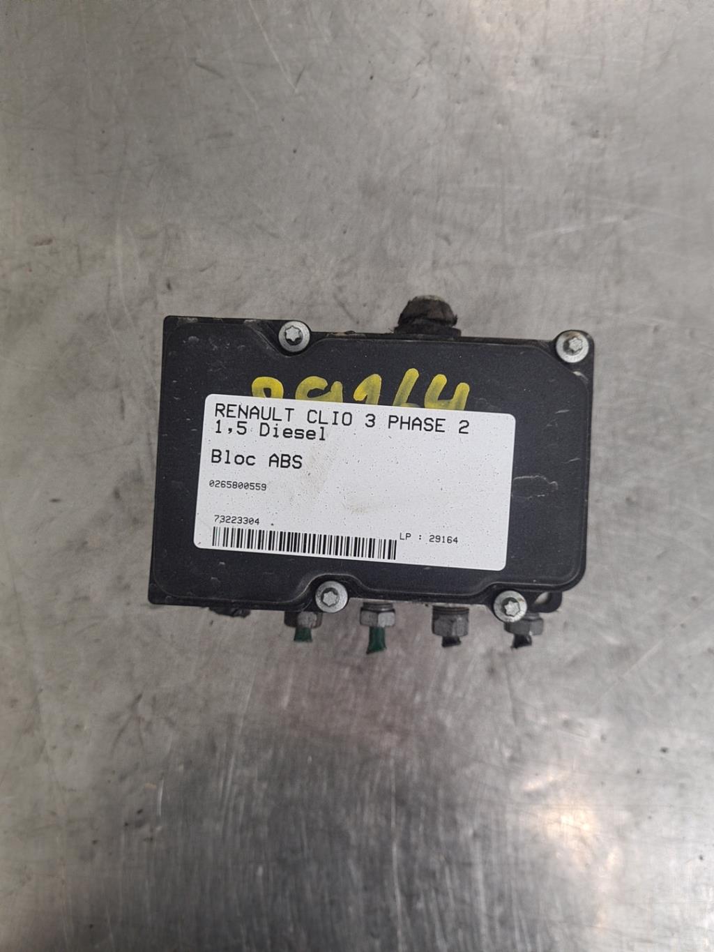 Bloc ABS (freins anti-blocage) RENAULT CLIO 3 PHASE 2 Diesel - 1